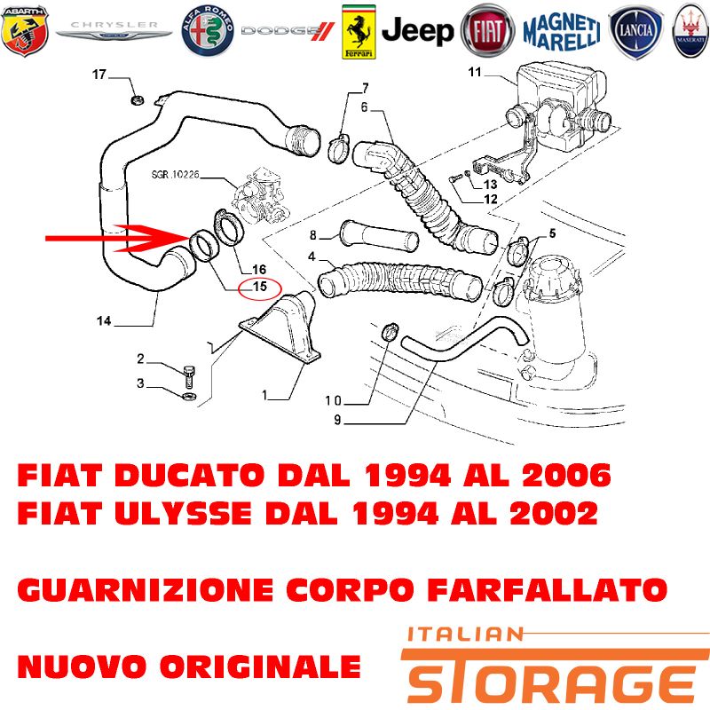 158T0028 RIDEX Corpo farfallato elettrico, con guarnizione, con